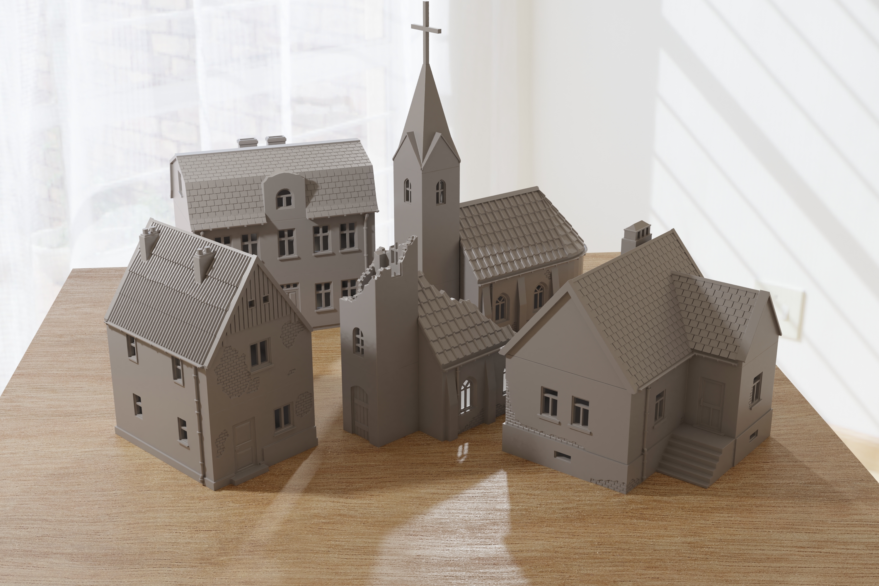 Polish Village Set - WW2, Cold War, Zona Alfa Wargaming Terrain